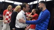 2018 FIFA World Cup Diaries: French President Emmanuel Macron Visits the Croatian Dressing Room and Congratulates Luka Modric&rsquo;s Team; Check Pics