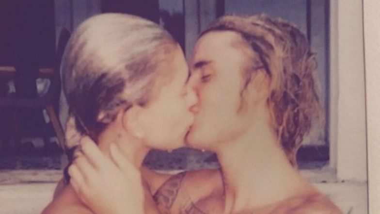Justin Bieber Kisses Fiancée Hailey Baldwin in a Pool! Shares The PASSIONATE Picture