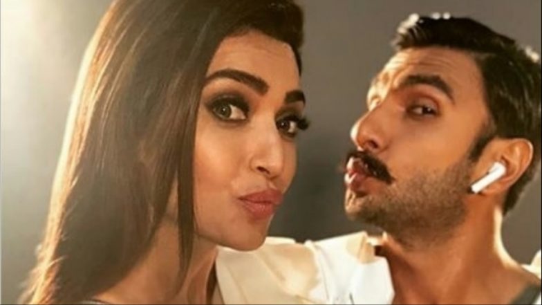 Sanju Actress Karishma Tanna Sizzles in White With ‘Robot’ Ranveer Singh! (View Pics)