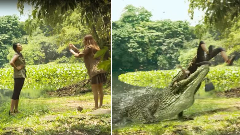 Viral Video of Alligator Eating Girl is Fake Original Clip is Preview