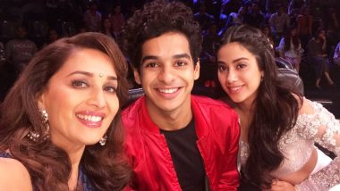 Madhuri Dixit's Evergreen Smile Lights Up this Selfie with Janhvi Kapoor and Ishaan Khatter - See Pic