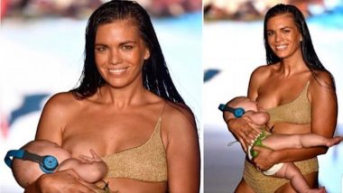 Mara Martin Breastfeeds While Walking the ‘Sports Illustrated’ Swimsuit Catwalk