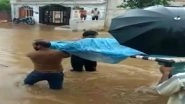 Poor Medical Facilities, Pregnant Woman Carried on Cot Through Flooded Streets in Madhya Pradesh, Watch
