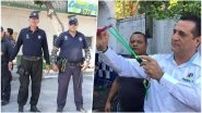 Mexican Police Officers Are Stripped of Their Guns & Armed With Slingshots & Stones
