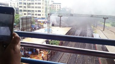 Fire in Mira Road Railway Station, Mumbai at the New Ticket Counter Area