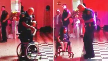 Houston Police Officer Dancing With Little Girl in a Wheelchair Goes Viral (Watch Video)