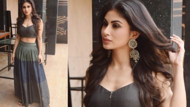 Mouni Roy Aces the Co-Ords Game With a Pair of Jhumkas During Gold Promotions With Akshay Kumar – View Pics