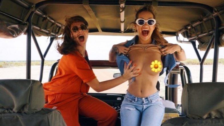 Rita Ora Flashes For Her Best Friend Because 'F*$k It' - View Her Topless Pics