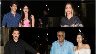 Janhvi Kapoor, Ishaan Khatter, Sonam, Anil Kapoor Attend the Special Screening of Dhadak - View Pics