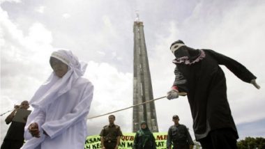 Gay Men, Adulterers Publicly Flogged in Indonesia