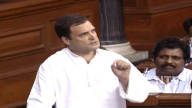 No-Confidence Motion Debate | Rahul Gandhi Launches Multi-Front Attack on Narendra Modi Government: Key Points From His Speech