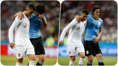 2018 FIFA World Cup Video Diaries: Cristiano Ronaldo Walks Off Edinson Cavani; Wins Hearts With His Gesture