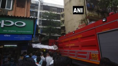 Fire at Atlantic Building in Mumbai's Dadar Area, 5 Fire Tenders Reach Shaitan Chowki for Rescue Operation