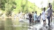 Danger! Students in Jammu and Kashmir Cross Tawi River Every Day to Reach School