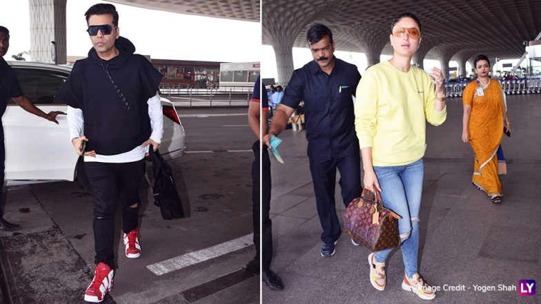 Kareena Kapoor Khan And Karan Johar's Fashion Face Off At The Airport Is Amazeballs!