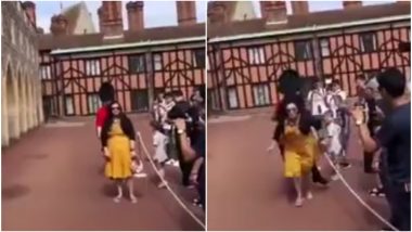 Windsor Castle Guard Shoved Away Tourist Who Stood in His Way, Watch Video