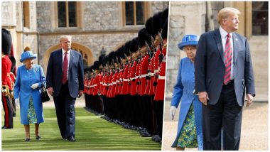 Donald Trump Criticised on Twitter As He Broke the Royal Protocol Twice! Walks in Front of the Queen Elizabeth and Makes Her Wait, Watch Videos