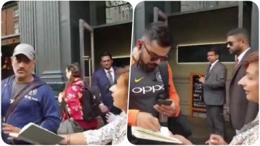 India vs England 2018: While MS Dhoni Refuses an Autograph to A Fan, Virat Kohli Wins Hearts (Watch Video)