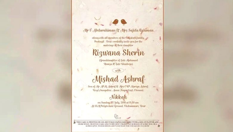 Kerala Wedding Cards