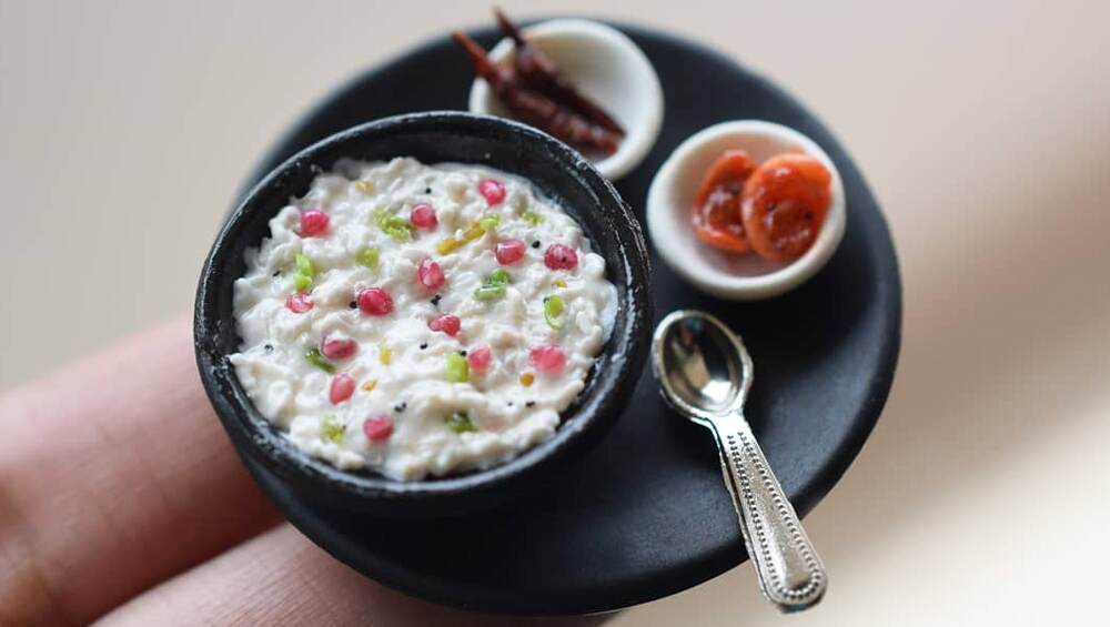 There's always room for curd rice. There's always room for curd rice.