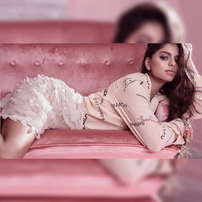 Suhana Khan has taken her first steps in the glamour industry. Suhana Khan has taken her first steps in the glamour industry.