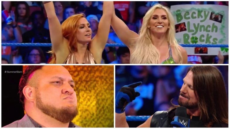 WWE SmackDown LIVE Results and Video Highlights: Tensions Simmer High Between Becky Lynch and Charlotte Flair; Samoa Joe Taunts AJ Styles Ahead of SummerSlam
