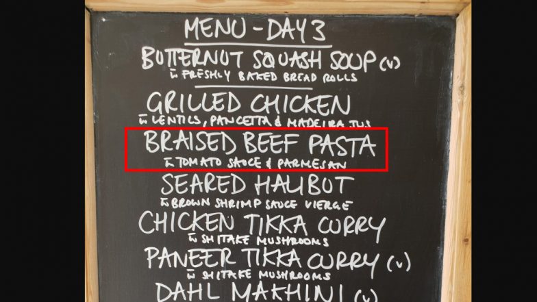 Indian Cricket Team Is Served Beef During 2nd Test, Day 3 Lunch Break! Twitterati Expresses Anger Over the Menu Pic Shared by BCCI