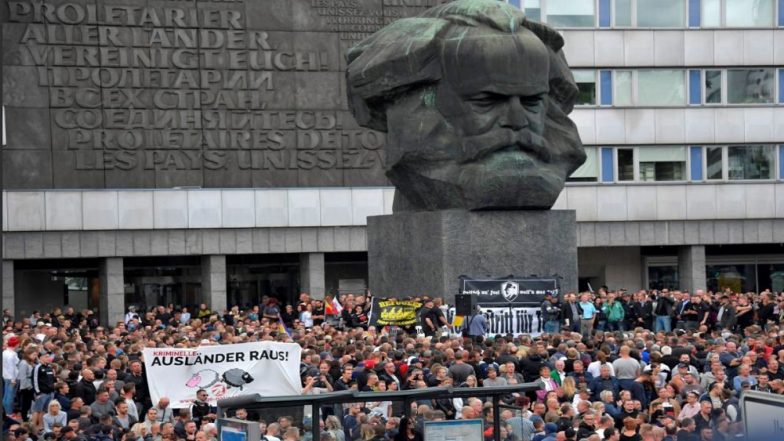 Far-right Group Protests Immigration in Germany After Man is Killed in Knife Attack