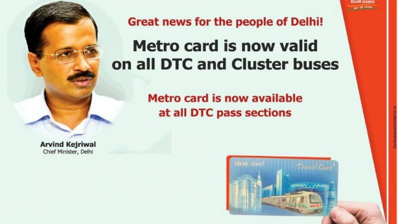 Delhi Metro Card is Now Valid for Travel on All DTC and Cluster Buses
