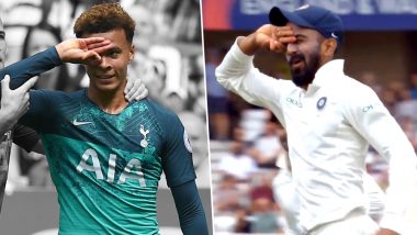 KL Rahul Does a Dele Alli: After Pogba’s Dab, Indian Opener Copies Tottenham Hotspur Midfielder’s Celebration Style (Watch Video)