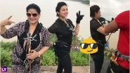Divyanka Tripathi and Her Mother Zipline Over Kerwa Dam Lake in Bhopal, the Longest Twin Zip in Asia! See Video of YHM Actress in Most Badass Avatar