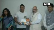 BJP President Amit Shah Meets Mahendra Singh Dhoni As Part Of 'Sampark For Samarthan' Initiative