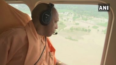 UP CM Yogi Adityanath Conducts Aerial Survey of Flood-affected Districts