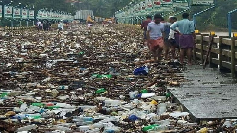 Kerala Floods: Pic Of Large Amount Of Plastic Thrown Back By Nature On ...