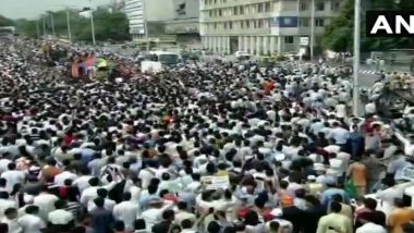 Atal Bihari Vajpayee Death: Thousands Gather as Former PM's Funeral Procession Leaves BJP Headquarters, Watch