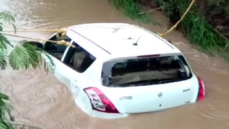 Madhya Pradesh: Four People Die After Car Washed Away In Overflowing Drain In Mandsaur, Watch Video
