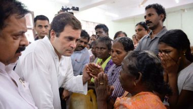 Rahul Gandhi Makes Way For Air Ambulance to Fly Before His Chopper in Flood-Hit Kerala; Watch Video