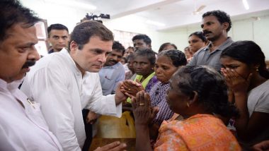 Rahul Gandhi Visits Flood-Hit Areas of Kerala, Meets Fishermen And Volunteers Who Carried Out Relief Operations