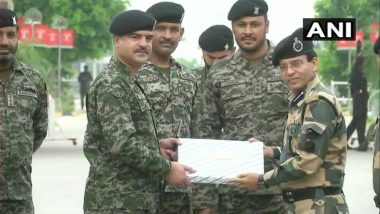 BSF, Pakistani Rangers Exchange Sweets to Celebrate Eid al-Adha at Wagah Border