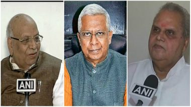 New Governors For Jammu & Kashmir, Bihar, Haryana, Uttarakhand, Tripura, Sikkim and Meghalaya Appointed by Centre