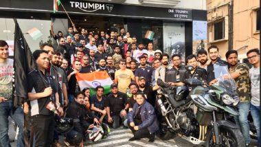 Triumph Motorcycles India Organised Special Freedom Ride for Supporting Girl Child Education