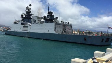 INS Sahyadri Reaches Port Darwin in Australia For Exercise KAKADU 2018