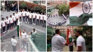 Watch Ravi Shastri, Virat Kohli Hoist Indian Flag on 72nd Independence Day in England; Kuldeep Yadav, Jasprit Bumrah Share Pictures