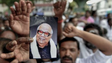 M Karunanidhi Mortal Remains to be Kept For Last Glimpse at Rajaji Hall: Schedule of Funeral And Kalaignar's Last Journey