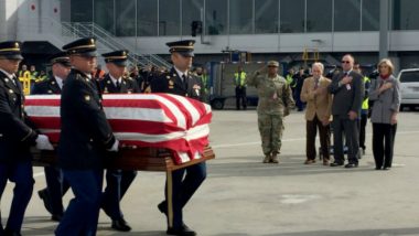 Remains of 55 US Soldiers Killed in 1950-53 Korean War Arrive at Pearl Harbor
