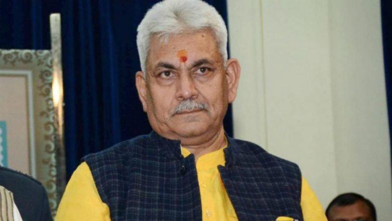 Manoj Sinha, Newly Appointed Lieutenant Governor of Jammu and Kashmir, Arrives at Srinagar
