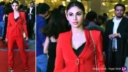 Mouni Roy Ups Her Power-Dressing Game In A Striking Red Ensemble During Gold Promotions But Did It Work? View Pics