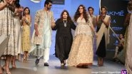 After Announcing Their Pregnancy, Angad Bedi and Neha Dhupia Flaunt Their Baby Bump at Payal Singhal&rsquo;s Show for Lakme Fashion Week 2018 &ndash; View Pics