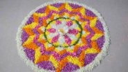 Onam 2018: How To Draw A Pookalam; 4 Easy Designs For Onam Flower Rangoli Design (Video Tutorials)
