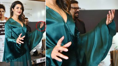 Priyanka Chopra FLAUNTS Her Engagement Ring Given to Her By Fiance Nick Jonas at an Event in Delhi - See Pics